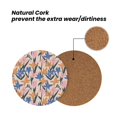 thumbnail image 4 of Xecao Lilies Flowers for MDF Cork Coaster 4 Pcs,Drink Coasters,Suit for House Warming Gifts New Home ,Coffee Table Decor-Round Shape, 4 of 7