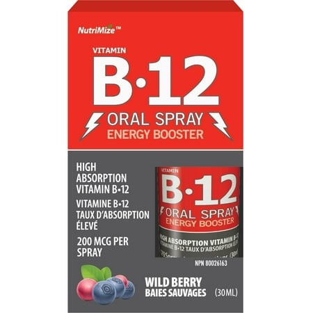 NutriMize Vitamin B-12 Oral Spray, 1.01 Fl Oz