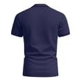 thumbnail image 3 of Men's Polo Shirts Short Sleeve V Neck Performance Business Golf Work Collar Casual Fashion Shirt, 3 of 3