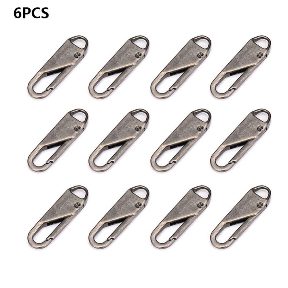 6/12Pcs Metal Zipper Repair Replacement Slider DIY Sewing Crafst