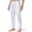 White, variant on HUPOM Chino Pants For Men Pants For Men Chinos Mid Waist Rise Full Straight-Leg Army Green 2XL