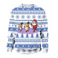thumbnail image 4 of toraway Chandail en Molleton Couverture Jeté Hommes Automne et Hiver Tendance Décontractée Chandail Imprimé de Noël Col Rond Chandail à Capuchon L, 4 of 4