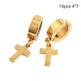 thumbnail image 3 of 5 pares de pendientes cruzados, ligeros, fáciles de llevar, estilo coreano, pendientes de gota, Clip para oreja, fiestas de Navidad, Día de San Ropa, zapatos y accesorios Miscelánea tipo 6 Sonducket AP009692-06B, 3 of 6