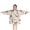 Beige Butterfly Flower-1, variant on Black Butterfly Pattern Blanket Hoodies for Kids 6-13YR Oversize Wearable Blanket Hoodies for Boys Girls Teens