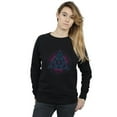 thumbnail image 3 of Harry Potter Womens Neon Deathly Hallows Sweatshirt, 3 of 5
