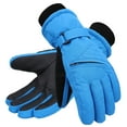thumbnail image 1 of Kids' Zippered Pocket Ski & Snowboarding Gloves,Royal,S(4-6 Years), 1 of 4