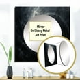 thumbnail image 3 of Designart "Quiet Quasar In Black Hole" abstract spirals Square Mirror For Wall Decor - Large Black Square Printed Wall Mirror Art - Square Modern Mirror - Wall Mounted Square Large Mirror, 3 of 5