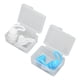 thumbnail image 3 of 2 pares de tapones de silicona para los oídos con reducción de ruido, reutilizables y lavables, con 2 cajas de almacenamiento para dormir y nadar., 3 of 14