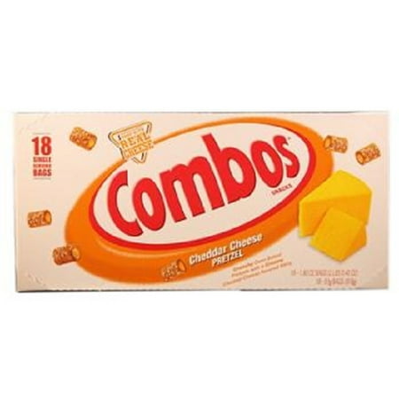 Cheddar Pretzel - Product Of Combos, Cheddar Cheese Pretzel, Count 18 (1.8 oz) - Cookie & Cracker / Grab Varieties & Flavors