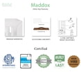 Dream On Me Maddox 4-in-1 Modern Convertible Crib In Weathered White - Converts From Crib To Toddler To Full Bed