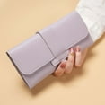 thumbnail image 3 of Wo-Fusoul Women's Long Wallet with Foldover Flap, Multi Card Holder Organizer, Slim Bifold Purse Style for Daily Use, Secure Buckle Closure and RFID Blocking Design, 3 of 4