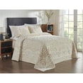 thumbnail image 2 of Better Trends Ardent Chenille Bedspread Set Available, Super Soft and Light Weight Medallion Design 100% Cotton Tufted Machine Washable Tumble Dry, Tw, 2 of 3