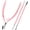 Pink, variant on Cuticle Trimmer Cuticle Remover with Cuticle Pusher, Professional Stainless Steel Durable Pedicure Manicure Tools Cutter Nipper Scissor Clipper for Fingernails and Toenails Dead Skin Black