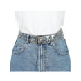 thumbnail image 4 of INSPIRE CHIC Womens Clear Waist Belts, Plus Size Grommet Transparent Pin Buckle Belt for Jeans Dresses Shorts 30.71-47.24" Clear, 4 of 4