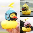thumbnail image 4 of Rubber DuckToy Car Accessories Rear View Mirror With Decoration Helmet M1L2, 4 of 5
