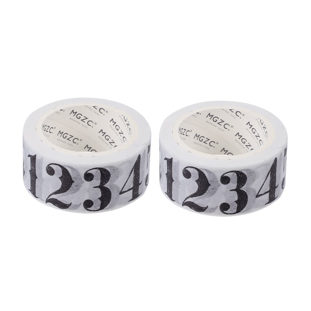 Miangastore Decorative Tape for Craft and Notebook Multi Color Paper Adhesive 2 Rolls