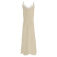 thumbnail image 5 of DHFJKG Summer Maxi Dresses For Women Spaghetti Strap Flowy Casual V Neck Beach Dress Vacation Travel Outfits Trendy Dresses, 5 of 5
