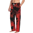thumbnail image 6 of Logiee Red And Black Abstract Skull Print Pajama Pants for Men,Men’s Pajama Bottoms,Mens PJ Pants with Pockets & Button Fly-Large, 6 of 6