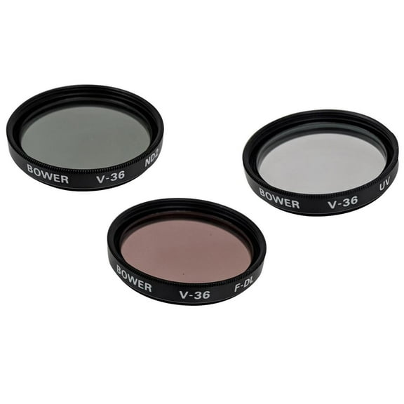 Bower 52mm 3-piece Video Filter Kit - UV, PL, & Fluo Filters
