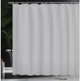 thumbnail image 3 of Ambesonne Black and Grey Shower Curtain, Rhombus Pattern, 69"Wx70"L, Black Pale Grey White, 3 of 4