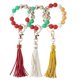 thumbnail image 3 of Llavero de silicona estilo navideño, llavero de pulsera, llavero moderno para coche, juego en blanco de 2, 3 of 5