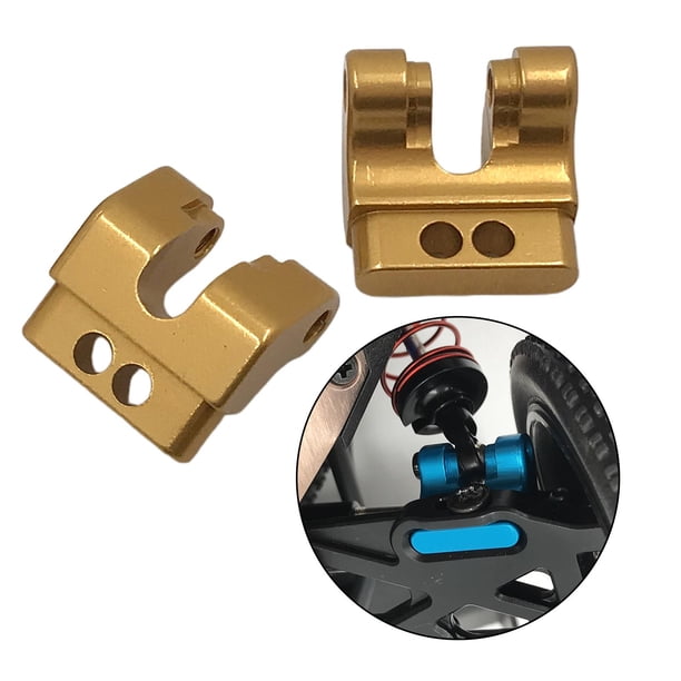 2 piezas RC Car Rear Motor Shock Absorber Assembly RC Car Model Toys Accesorios dorado perfke Soporte de choque trasero delantero RC