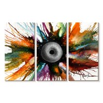 Elephant Stock Bagel Wall Art - Horizontal Multi Panel Canvas - Dining Room Wall Decor - Food And Drink Multi Panel - Gray And Black Decor By Ashvin Harrison - 45" x 28"