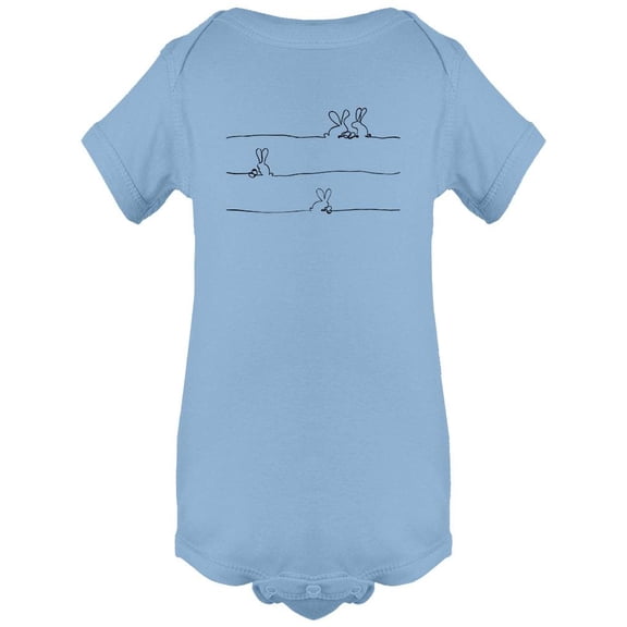 Easter's Day Bunny And Eggs  Bodysuit Infant -Image by Shutterstock,  18 Months