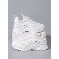 thumbnail image 1 of Mesh Panel Lace Up Front Breathable Chunky Trainers Women Sneakers, 1 of 3