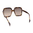 thumbnail image 4 of Womens Mod Thick Plastic Rectangle Butterfly Designer Sunglasses Tortoise - Brown, 4 of 4