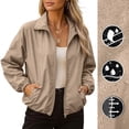 thumbnail image 4 of QQZ Women's Softshell Jacket Lined Insulated Hooded Water & Wind Resistant Coat for Outdoor Outdoor Jacket Hiking Waterproof S-3XL Women’s Jackets Fall Long Sleeve, 4 of 9