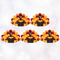 WHAMVOX Thanksgiving Day Decor Colorful 3D Paper Turkey Ornaments for Party Use and Home Decoration Multi