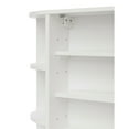 thumbnail image 4 of White Wall Mounted Bathroom Storage Cabinet Organizer, Mirrored Vanity Medicine Chest with Open Shelves, 4 of 7