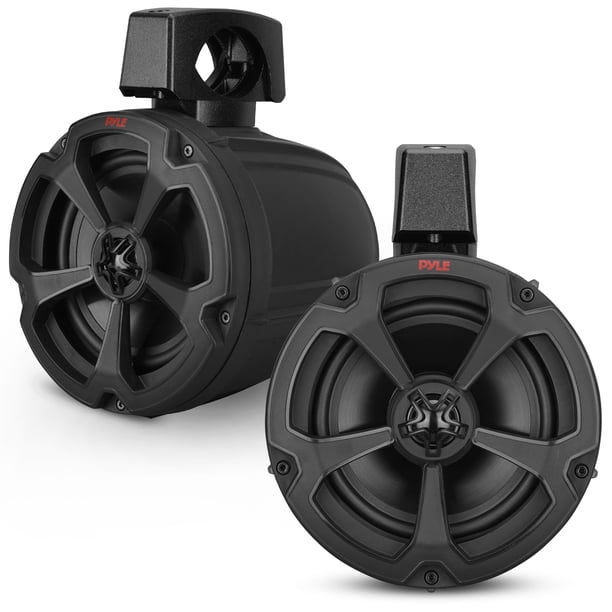 Altavoces Bluetooth Pyle de 6,5 pulgadas y 1200 W amplificados para uso marino