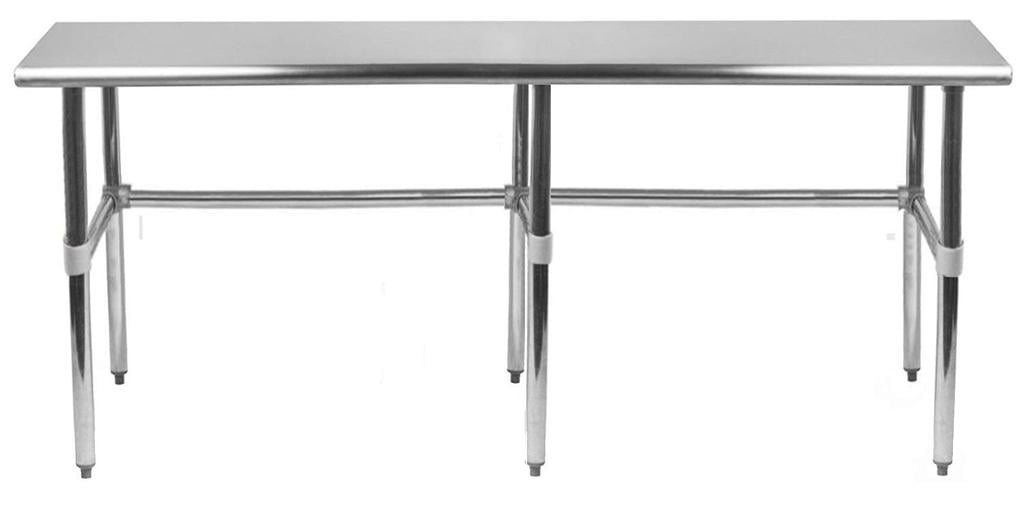 18" X 24" Stainless Steel Open Base TableNSF Prep Metal Work Table 