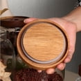 thumbnail image 3 of OULII 1Pack Pantry Jars Round Glass Storage Tank for Home Decoration, 3 of 4