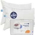 thumbnail image 6 of Continental Bedding Hungarian White Goose Down Medium Hotel Bed Pillow 100% Cotton Shell with 700 Fill Power -Medium, King Size, Set of 2, 20x36 Inch, 6 of 7