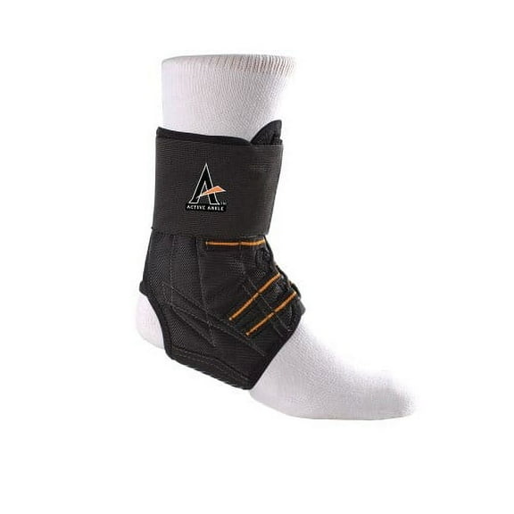 Ankle Brace by Active Ankle - Large Black Clamshell Pro Lacer
