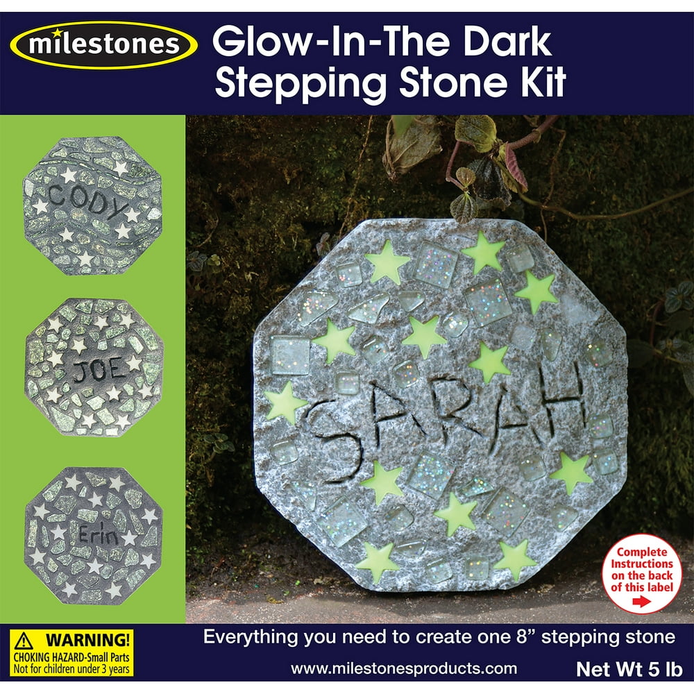 Mosaic Stepping Stone Kit-Glow-In-The-Dark - Walmart.com - Walmart.com