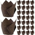 thumbnail image 1 of FELTECHELECTR 250 moldes para cupcakes de tulipán, capacillos para cupcakes, capacillos para muffins, moldes para muffins a prueba de grasa, suministros para hornear, 1 of 6