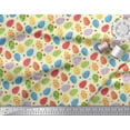 thumbnail image 2 of Soimoi Polyester Crepe Fabric Egg Easter Printed Fabric 1 Yard 52 Inch Wide, 2 of 3