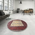 thumbnail image 4 of Ahgly Company Machine Washable Indoor Rectangle Traditional Brown Red Area Rugs, 5' x 8', 4 of 7