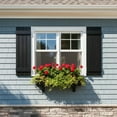 thumbnail image 2 of Barara King Shutters for Windows with Premium Board and Batten, Modern Shutters with Two Horizontal Rails and Easy Mount for Farmhouse, Home Office, Living Room, Bedroom, Black(14"*25"), 2 of 9