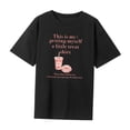 thumbnail image 2 of Camiseta de manga corta para mujer Ropa transpirable para ir de compras en la playa Vacaciones S Yuyangstore camiseta de mujer, 2 of 8