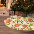 thumbnail image 5 of Sikiie Rose Daisy Nativity Christmas Tree Skirt, Jesus Christian Winter Holiday Tree Mat Decoration(30-48IN)30", 5 of 6