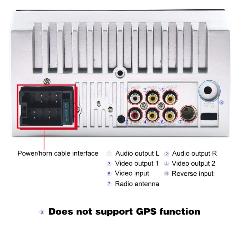PolarLander Autoradio Bluetooth, Radio Voiture, Radio Mains Libres  Stéréo,Lecteur CD, Fonction Radio et Fichier, 1 DIN/FM/MP3/SD/USB  Multimédia