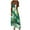 Green womens dresses, variant on Summer Saving Wycnly Dresses for Women 2024 Beach Spaghetti Strap Swing Hem Camisole Dresses Sleeveless V-Neck Leaves Print Summer Maxi Sun Dress Green XL Up to 65% off