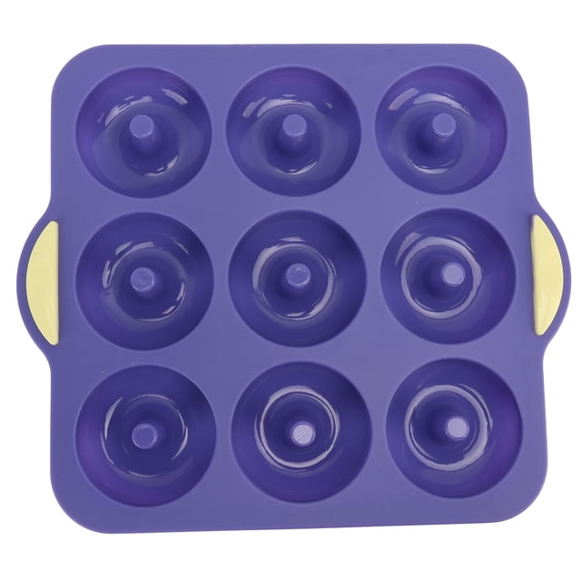 Ensemble de Moules à Beignes en Silicone, Moule à Beignes en Silicone 9 Moule à Beignes en Silicone Moule à Beignes en Silicone Moule de Cuisson pour Beignes Haut de Gamme