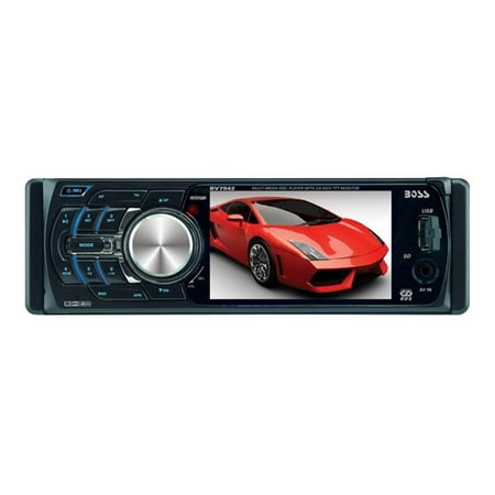 BOSS BV 7942 - DVD receiver - display - 3.6" - in-dash unit - Single-DIN - 80 Watts x 4