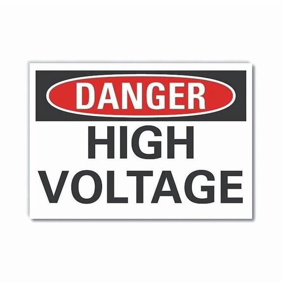 Lyle Danger Sign,7 inx10 in,Non-PVC Polymer LCU4-0347-ED_10x7